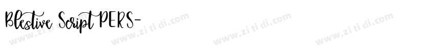 Blestive Script PERS字体转换